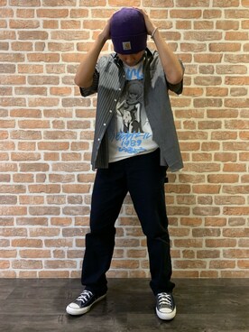 takuya satoさん（メンズ・182cm）の春コーディネート