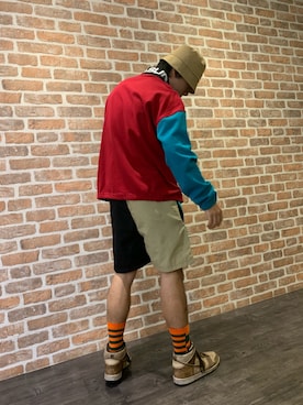 「L.H.P（エルエイチピー）のアイテム（帽子）」を使った、takuya satoさん（メンズ・182cm）の春コーディネート