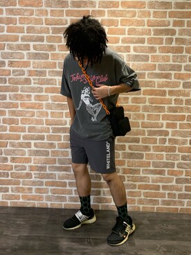 「DANKE SCHON（ダンケシェーン）のアイテム（バッグ）」を使った、takuya satoさん（メンズ・183cm）の夏コーディネート