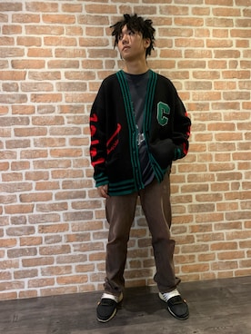 「Chica（チカ）のアイテム」を使った、takuya satoさん（メンズ・182cm）の秋コーディネート