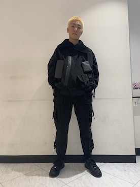「NILoS（ニルズ）のアイテム」を使った、takuya satoさん（メンズ・182cm）の冬コーディネート
