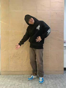 「L.H.P（エルエイチピー）のアイテム（帽子）」を使った、takuya satoさん（メンズ・182cm）の春コーディネート