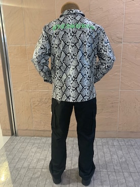 「PLEASURES（プレジャー）のアイテム（ジャケット/アウター）」を使った、takuya satoさん（メンズ・182cm）の春コーディネート