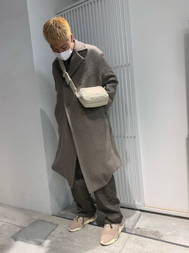 「KENZO」｜「アイテム（カーゴパンツ）」を使った、takuya satoさん（メンズ・182cm）の秋コーディネート