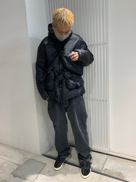 「WHITELAND BLACKBURN」｜「アイテム（ダウンジャケット/コート）」を使った、takuya satoさん（メンズ・182cm）の秋コーディネート