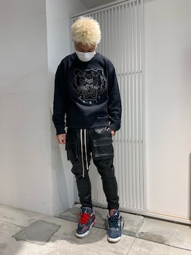 「ケンゾー(KENZO)」｜takuya satoさん（メンズ・182cm）の冬コーディネート