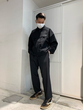 「WHITELAND BLACKBURN」｜「アイテム（ブルゾン）」を使った、takuya satoさん（メンズ・182cm）の冬コーディネート