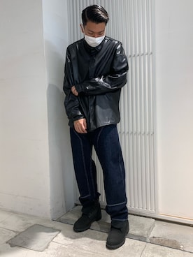 「Levi's RED（リーバイスレッド）のアイテム」を使った、takuya satoさん（メンズ・182cm）の冬コーディネート