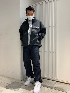 「BlackEyePatch（ブラックアイパッチ）のアイテム（パンツ）」を使った、takuya satoさん（メンズ・182cm）の春コーディネート
