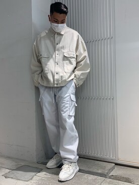 「Danke schon」｜「アイテム（デニムジャケット）」を使った、takuya satoさん（メンズ・182cm）の春コーディネート