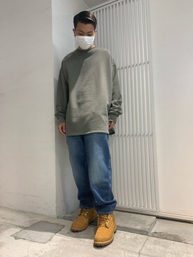 「Levi's RED（リーバイスレッド）のアイテム」を使った、takuya satoさん（メンズ・182cm）の春コーディネート