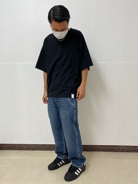 「Levi's RED（リーバイスレッド）のアイテム」を使った、takuya satoさん（メンズ・182cm）の夏コーディネート