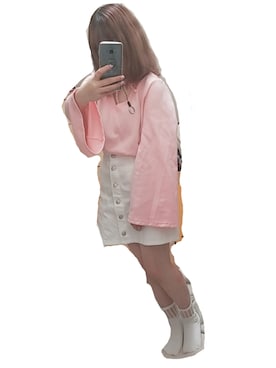 「FIG&VIPER（フィグアンドバイパー）のアイテム（その他トップス）」を使った、かえぴ△▼さん（レディース・150cm）の夏コーディネート