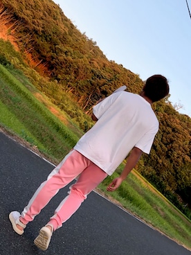 「GAP（ギャップ）のアイテム（Tシャツ/カットソー、ホワイト系）」を使った、K-Sさん（メンズ・170cm）の夏コーディネート