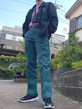 「LONELY/論理（ロンリー）のアイテム（ジャケット/アウター）」を使った、因果さん（メンズ・182cm）の春コーディネート