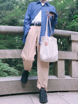 「DELADA（デラダ）のアイテム」を使った、因果さん（メンズ・182cm）の夏コーディネート