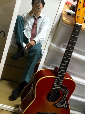 「アイテム（フォーマルスーツ/小物）」を使った、因果さん（メンズ・182cm・10代）の夏コーディネート