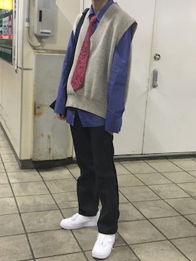 「アイテム（フォーマルスーツ/小物）」を使った、因果さん（メンズ・182cm・20代）の春コーディネート