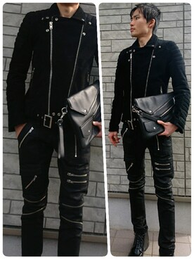 「JOHN LAWRENCE SULLIVAN（ジョンローレンスサリバン）のアイテム（ブーツ）」を使った、べポさん（メンズ・175cm）の秋コーディネート