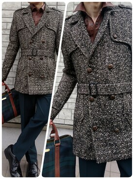 Paul Joe ポールアンドジョー のチェスターコートを使ったメンズ人気ファッションコーディネート Wear