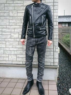 「STUDIOUS（ステュディオス）のアイテム（アクセサリー）」を使った、べポさん（メンズ・175cm）の夏コーディネート