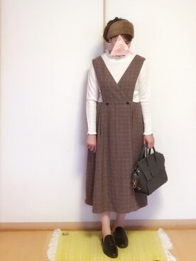 「PLAIN CLOTHING（プレーンクロージング）の【SALE!!】【ZOZOTOWN人気ランキング 1位獲得】シーズンレス2WAYフラップハンドバッグ/ショルダーバッグ（ショルダーバッグ）」を使った、えりさん（レディース・158cm）の秋コーディネート