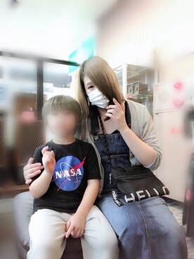 「and it_（アンドイット）のアイテム（オールインワン・サロペット）」を使った、えりさん（レディース・158cm）の秋コーディネート