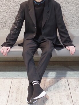 「strum addict（ストラムアディクト）のアイテム」を使った、BOTANさん（メンズ・174cm）の冬コーディネート
