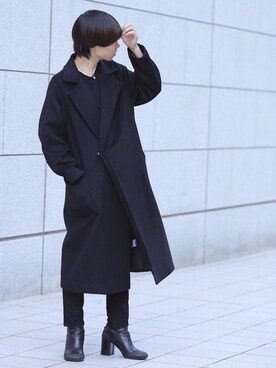 「やっぱりストリートが好き」｜「アイテム（チェスターコート）」を使った、ひかるさん（メンズ・167cm）の秋コーディネート