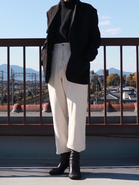 「notch.（ノッチ）のアイテム」を使った、ひかるさん（メンズ・167cm）の秋コーディネート