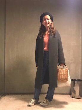 「SLY（スライ）のアイテム（その他アウター）」を使った、まりもさん（レディース・158cm）の春コーディネート