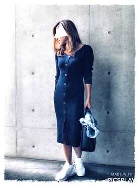 「EGOIST（エゴイスト）のアイテム（ワンピース/ドレス）」を使った、Yacchinさん（レディース・156cm）の秋コーディネート