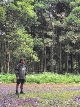 「CACO（カコ）のアイテム（帽子）」を使った、Old wuさん（メンズ・173cm）の秋コーディネート