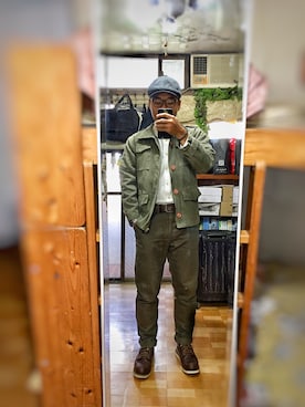 「PROVIDERのアイテム（ジャケット/アウター）」を使った、Old wuさん（メンズ・173cm）の秋コーディネート