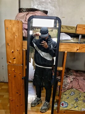 「ELEMENT（エレメント）のアイテム（パンツ）」を使った、Old wuさん（メンズ・173cm）の秋コーディネート
