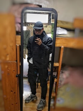 「ELEMENT（エレメント）のアイテム（パンツ）」を使った、Old wuさん（メンズ・173cm）の秋コーディネート