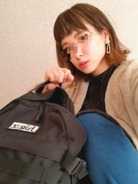 「レプシィム(LEPSIM)」｜「アイテム（ブルゾン）」を使った、まろﾝさん（レディース・156cm）の冬コーディネート