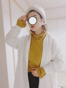 「レプシィム(LEPSIM)」｜「アイテム（キャップ）」を使った、まろﾝさん（レディース・156cm）の冬コーディネート