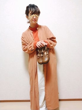 「INES（イネス）のアイテム」を使った、まろﾝさん（レディース・156cm）の春コーディネート