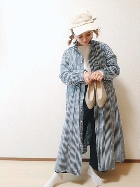「レプシィム(LEPSIM)」｜「アイテム（キャップ）」を使った、まろﾝさん（レディース・156cm）の春コーディネート