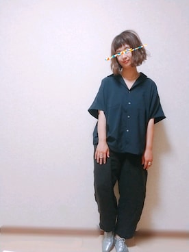 「homeworking（ホームワーキング）のアイテム」を使った、まろﾝさん（レディース・156cm）の夏コーディネート