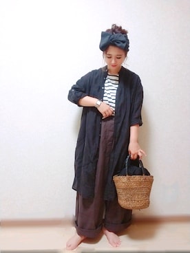 「SO（エスオー）のアイテム（パンツ）」を使った、まろﾝさん（レディース・156cm）の夏コーディネート