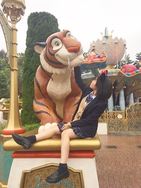「制服ディズニー」｜「アイテム（その他）」を使った、みさん（レディース・147cm）の春コーディネート