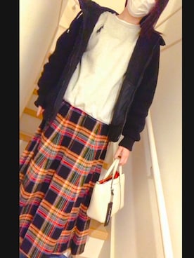 「HELLY HANSEN（ヘリーハンセン）のアイテム（ジャケット/アウター）」を使った、Miyuki さん（レディース・170cm）の冬コーディネート