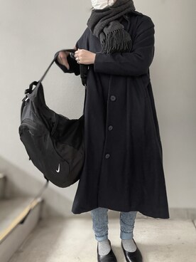 「URBAN RESEARCH（アーバンリサーチ）のアイテム（ステンカラーコート）」を使った、aykさん（レディース・153cm）の春コーディネート