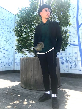 「tk.TAKEO KIKUCHI（ティーケータケオキクチ）のアイテム（ジャケット/アウター）」を使った、tk.TAKEO KIKUCHI 博多阪急店 スタッフさん（メンズ・175cm）の秋コーディネート