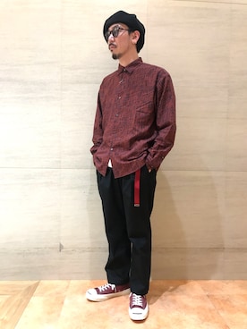tk.TAKEO KIKUCHI 博多阪急店 スタッフさん（メンズ・175cm）の春コーディネート