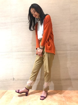 tk.TAKEO KIKUCHI 博多阪急店 スタッフさん(レディース・168cm)の春コーディネート