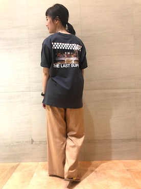 tk.TAKEO KIKUCHI 博多阪急店 スタッフさん（レディース・157cm）の春コーディネート