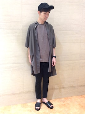 tk.TAKEO KIKUCHI 博多阪急店 スタッフさん(メンズ・181cm)の夏コーディネート